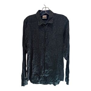 Paul Smith Womens  Button Down Shirt Marijuana Leaf Pattern Size Small‎
